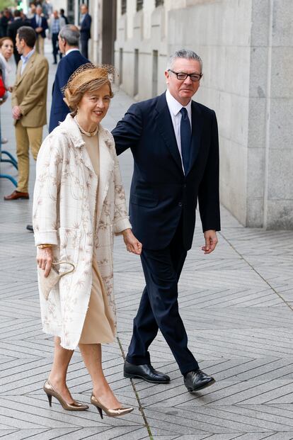 El expresidente de la Comunidad de Madrid y exalcalde de la capital Alberto Ruiz-Gallardón, junto a su esposa, María del Mar Utrera.
