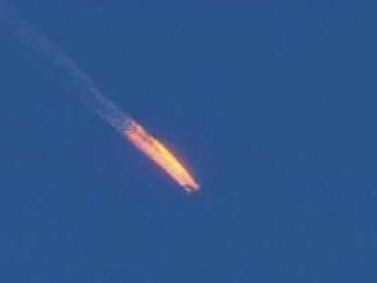 Siria rescata a uno de los pilotos del caza ruso abatido.