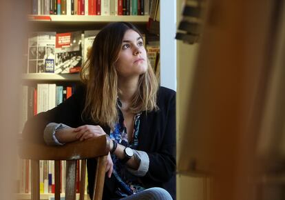 Elvira Sastre, en una librería de Madrid, en enero de 2019.