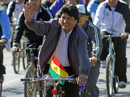 Evo Morales el domingo pasado en Cochabamba