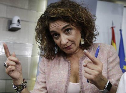 Maria Jesús Montero, ministra en funciones de Hacienda y Administraciones públicas