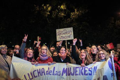 El feminismo se fractura en Madrid en las protestas contra la violencia machista que recorren España