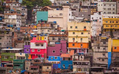 Favelas en el Río de Janeiro.