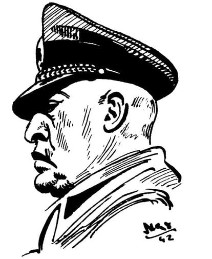Delibes también retrató a personajes de fuera de la cultura, en este caso, de la política, como el dictador italiano Benito Mussolini.
