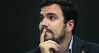El candidato de IU a la Presidencia del Gobierno, Alberto Garzón.