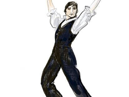 Ilustración del bailarín Antonio Gades.