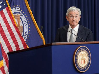 El presidente de la Fed, Jerome Powell, el 1 de noviembre en Washington.