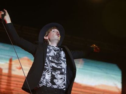 El artista Beck, durante el concierto en el Dcode.