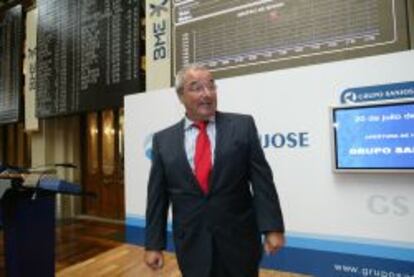 Jacinto Rey, presidente de San José, en la salida a Bolsa del grupo, en 2009.
