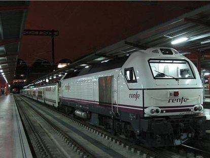 El tren nocturno que unía Madrid y Lisboa.