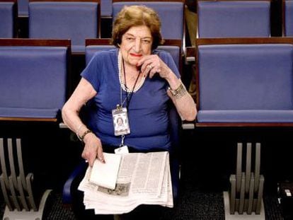 La periodista Helen Thomas.