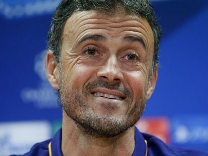 Luis Enrique, en la rueda de prensa. / Foto: (REUTERS)/ Vídeo: ATLAS