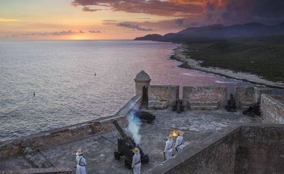El castillo del Morro, en la entrada de la bahía de Santiago de Cuba.
