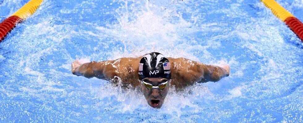 Michael Phelps en Río 2016.