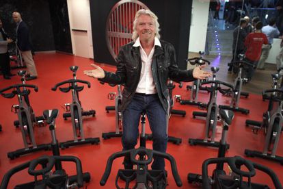 Richard Branson, en el gimnasio que ha inaugurado en Madrid.