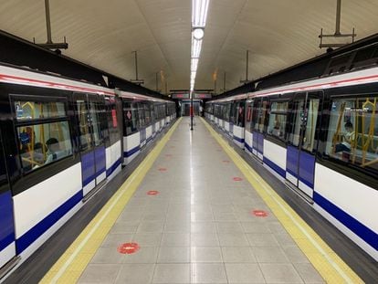 Una estación del Metro de Madrid.