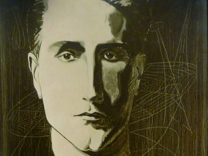 'Cela vit' (1923), obra de Man Ray sobre un retrato suyo a Duchamp.