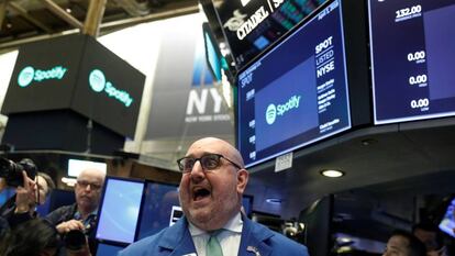 Actualización del precio de Spotify antes de su debut en la Bolsa de Nueva York, el martes.
