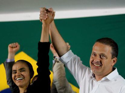 Marina Silva y Eduardo Campos.