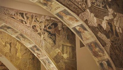 Pinturas del Monasterio de Sijena que se exponen en el MNAC.