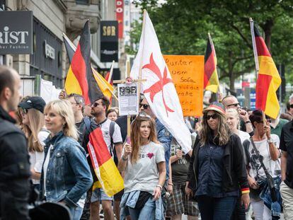 Manifestación del grupo de ultraderecha Hagida en Hannover el 17 de junio. 