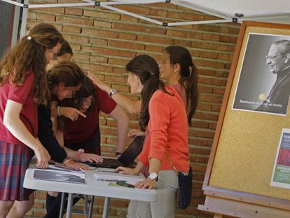 El colegio La Vall, uno de los centros que segregan por sexo.