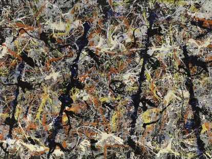 'Blue poles', de Jackson Pollock (1952).