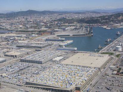 Terminal del puerto de Barcelona dedicada al tr&aacute;fico de veh&iacute;culos.