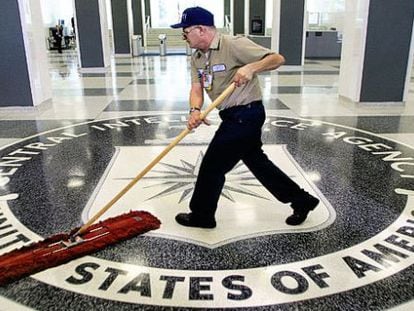 La entrada de la sede de la CIA en Langley (Virginia).