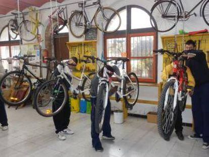 El taller de Biciclot.