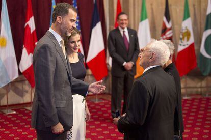El arquitecto Frank O. Gehry. Premio Príncipe de Asturias de las Artes 2014.