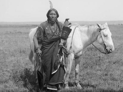 Un comanche sin identificar, en 1892.