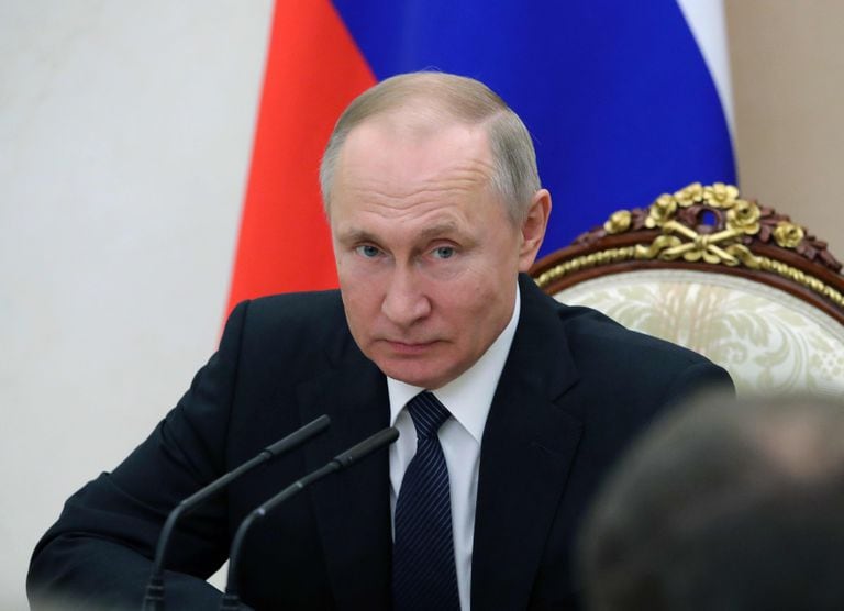 El presidente ruso, Vladímir Putin, durante una reunión en Moscú, el pasado viernes.