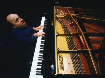 Michel Petrucciani, durante un concierto en París el 9 de febrero de 1993.