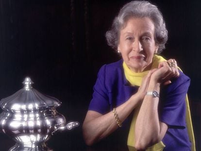 Simone Ortega, en 1989.