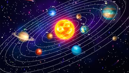 Los planetas del sistema solar.