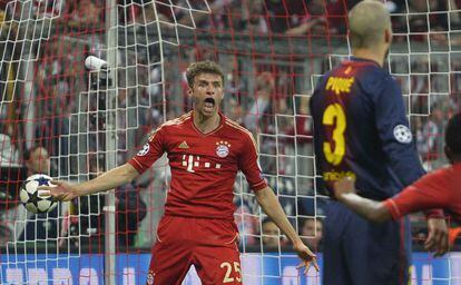 Thomas Müller, tras el cuarto gol del Bayern.