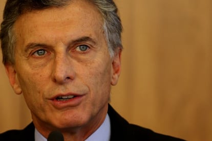 El presidente argentino Mauricio Macri.