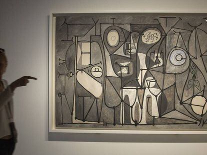 'La cocina', la obra de Picasso que pintó en 1948 que cierra la exposición de Barcelona. 