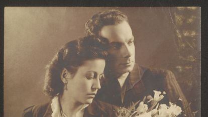 Foto de boda de Rudolf Friemel y Margarita Ferrer Rey, 18 de marzo de 1944. Rudolf Friemel Estate.