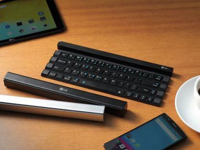 LG Rolly, un nuevo teclado enrollable de bolsillo para smartphones y tablets