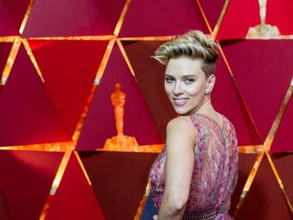 Scarlett Johansson en la alfrombra roja de los Oscar el a&ntilde;o pasado. 