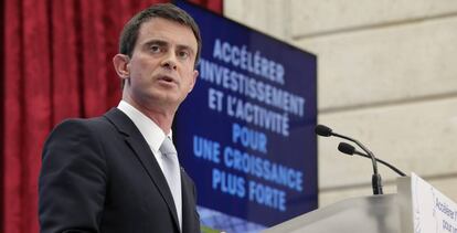 El exprimer ministro franc&eacute;s socialista, Manuel Valls.