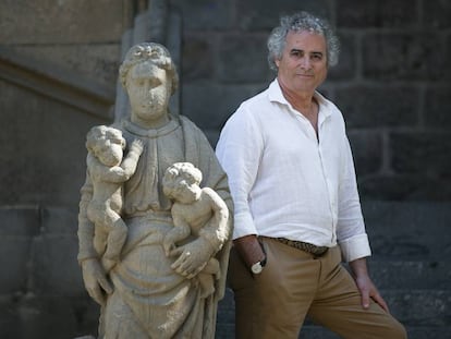 Ildefonso Falcones, en la presentació a Barcelona de 'Los herederos de la tierra'.