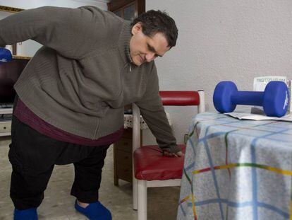 Juan José, malagueño de 53 años que llegó a pesar 300 kilos, en Málaga.