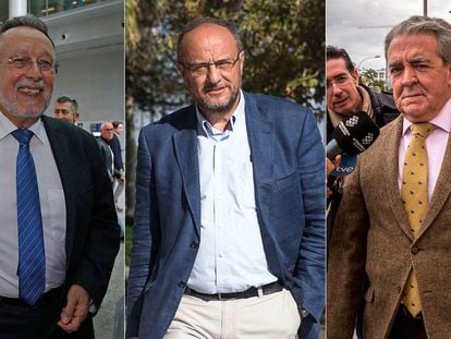 De izquierda a derecha: Alfonso Grau, Rafael Rubio y José María Corbín.