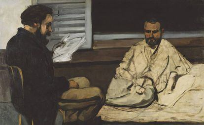 'Paul Alexis leyendo un manuscrito a Zola' (1869-1870), de Cézanne.