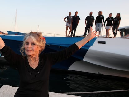 Brigitte Bardot en Saint-Tropez, Francia, en septiembre de 2014.