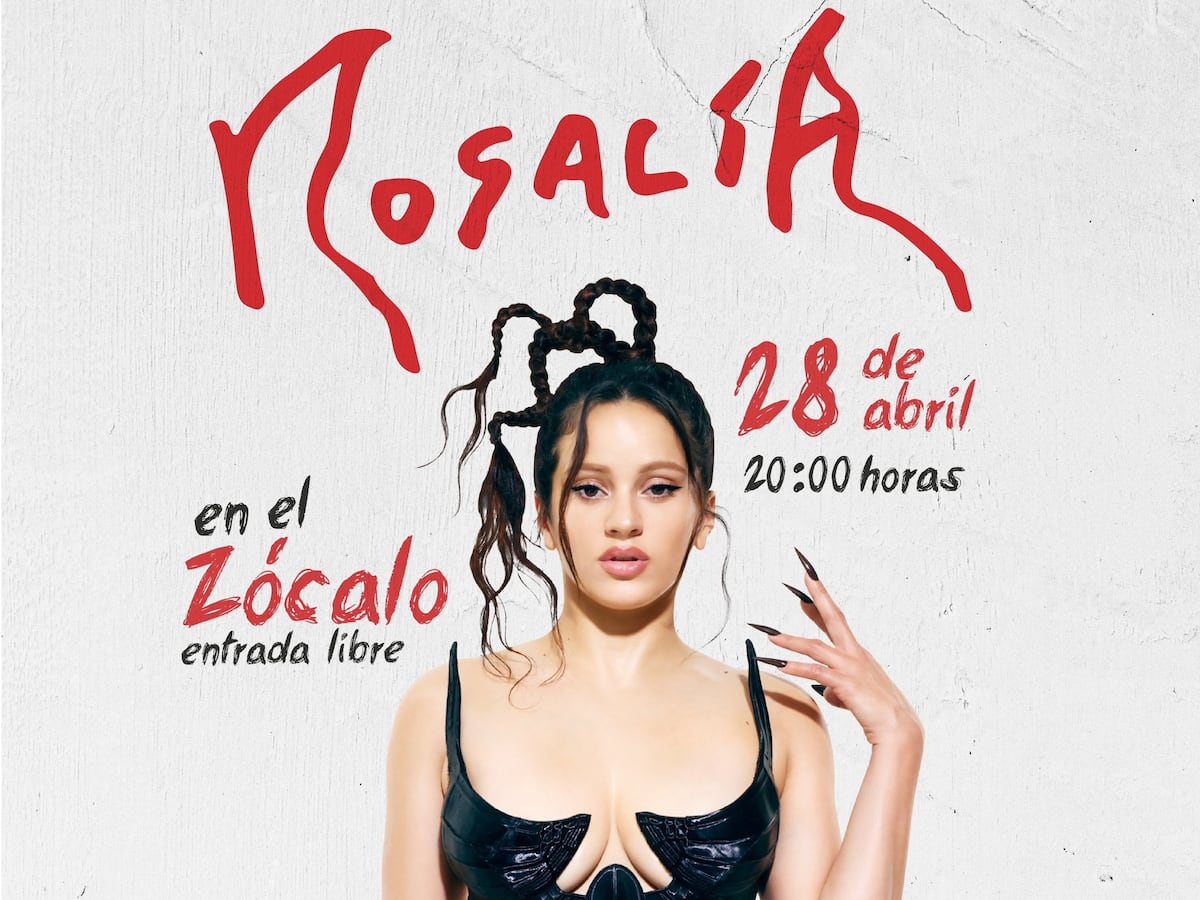Rosalía dará concierto gratuito en el Zócalo de la Ciudad de México