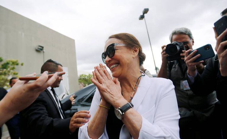 La actriz Regina Duarte en el Palacio del Planalto, el pasado 29 de enero.